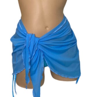 Peri blue wrap cover up