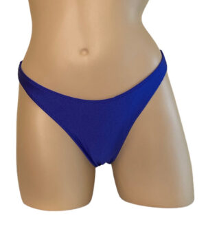 High cut ruched back cheeky bikini bottoms in Royal blue