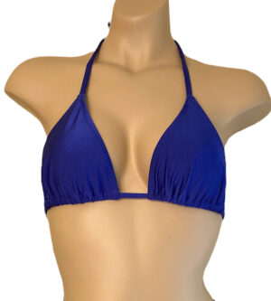 Triangle bikini top in Royal blue front view