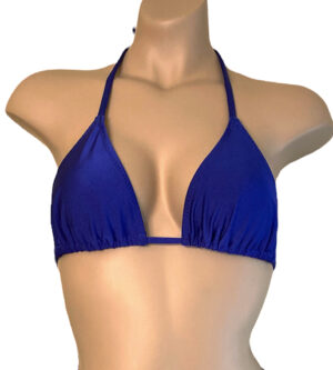 Triangle bikini top in Royal blue front view