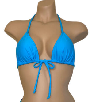 Triangle bikini top in turquoise