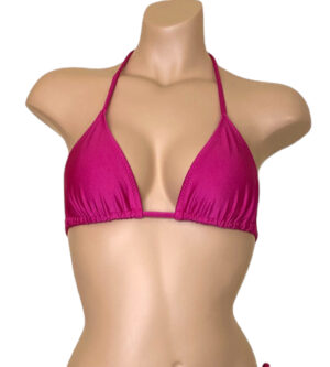 Triangle bikini top in Magenta front view