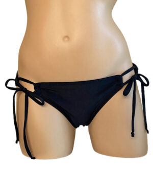 black tie side bikini bottoms front view