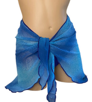 Blue Ombre bikini wrap cover up