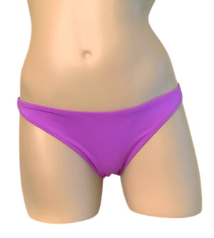 Low waist hip hugging bikini bottoms in orchid